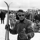Kronprins Harald i mål etter Ridderrennet i 1964 (Foto: Ivar Aaserud / Aktuell / Scanpix)